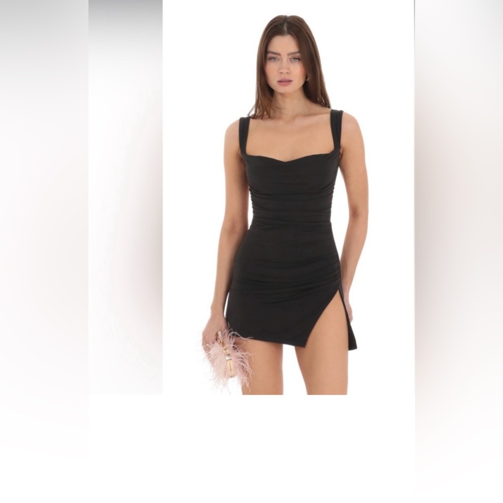 Lucy in the sky backless mini dress green